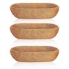 3Pcs 24in/30in/36in Trough Coco Liners For Planters Coconut Coir Planter for Window Box Hanging Trough Basket Half Moon Planter Liner Replacement For