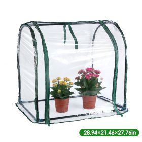 28.94" x 21.46" x 27.76" Tabletop Mini Greenhouse Portable Greenhouse for Spring Indoor Outdoor Garden Tent for Seed Starting Plant Protection Gardeni
