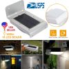 Solar Wall Lights Outdoor 16LEDs Stair Lamps 120° Motion Sensor 180°Lighting Garden Lights IP65 Waterproof Night Lamps for Garage Garden Deck Front Do