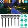 6Pack Solar Powered Stake Light Outdoor Decorative Landscape Lamp IP45 Waterproof Auto On Off Outdoor Light for Pathway Garden Yard Patio