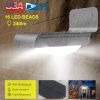 Solar Wall Lights Outdoor 16LEDs Stair Lamps 120° Motion Sensor 180°Lighting Garden Lights IP65 Waterproof Night Lamps for Garage Garden Deck Front Do