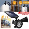 Solar Lights Outdoor Solar Power Motion Sensor Spotlights 2000lm Security Lights w/ Dual Head 360° Rotatable IP44 Wall Lights Garden Garage Driveway