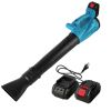 Cordless Leaf Blower 93MPH 431CFM Battery Powered Leaf Blower    with 6 Variable Speeds 2 Rechargeable Batteries for Yard Patio Driveway
