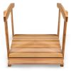 3-ft Cedar Garden Bridge with Side Rails