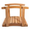 3-ft Cedar Garden Bridge with Side Rails