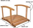 4-ft Cedar Garden Bridge with Side Rails