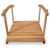 4-ft Cedar Garden Bridge with Side Rails