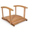 4-ft Cedar Garden Bridge with Side Rails