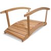 6-ft Cedar Garden Bridge with Side Rails