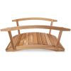 6-ft Cedar Garden Bridge with Side Rails