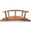 8-ft Cedar Garden Bridge with Side Rails