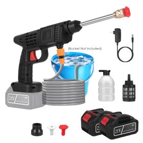 Cordless Pressure Washer Portable Electric Power Washer High Pressure Water Sprayer 400PSI Car Washer Cleaner with 0& 40