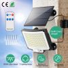 Solar Powered Flood Light Solar IP65 Waterproof Motion Sensor Wall Lamp with Remote 228 LED Beads Detachable Solar Panel 3 Lighting Mode