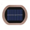 1pc 2 LEDs Solar Wall Light UP And Down Illuminate Outdoor Sunlight Sensor Lamp Waterproof Modern Nordic Style Decor For Home Garden Porch (Warm White