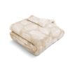 HGTV Super Luxe Faux Fur Throw Blanket Manchester Nomadic Desert 50 x 70 inches