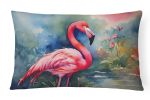 Nautical Collection Throw Pillow Throw Pillow for Indoor Couch Bed Outdoor Patio Washable, Flamingo 2859,12Hx16W