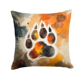Bear Pride Throw Pillow Machine Washable, Indoor Outdoor Decorative Pillow for Couch, Bed or Patio, 14Hx14W
