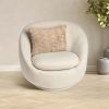 HGTV Curlicue Faux Fur Pillow Nomadic Desert 14 x 20 inches