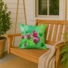 Vermont Red Clover in Watercolor Throw Pillow Machine Washable, Indoor Outdoor Decorative Pillow for Couch, Bed or Patio, 18Hx18W
