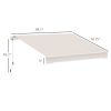 Outsunny 8' x 7' Patio Retractable Awning, Manual Exterior Sun Shade Deck Window Cover, Beige
