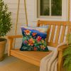 Colorado Rocky Mountain Columbine in Watercolor Throw Pillow Machine Washable, Indoor Outdoor Decorative Pillow for Couch, Bed or Patio, 18Hx18W