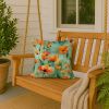 California California Poppies in Watercolor Throw Pillow Machine Washable, Indoor Outdoor Decorative Pillow for Couch, Bed or Patio, 18Hx18W