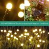 Solar Lights Outdoor Waterproof 4 Pack LEDs Garden Patio Firefly Decoration