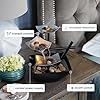 Tabletop Water Fountain, Home Décor Soothing Sound Machine - Automatic Pump, Deep Basin & Natural River Rocks.