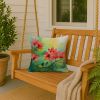 Missouri Hawthorns in Watercolor Throw Pillow Machine Washable, Indoor Outdoor Decorative Pillow for Couch, Bed or Patio, 18Hx18W