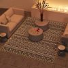 Outdoor Rug Carpet with USB Lights Reversible Patio Rug with Carry Bag for Camping 12' x 9'