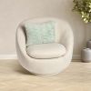 HGTV Curlicue Faux Fur Pillow Quietude 14 x 20 inches