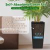Square Planter for Indoor or Outdoor Use, 22-Inch High Faux Rattan Design Flower Pot with Automatic Watering System for Porch, Patio, Backyard