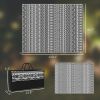 Outdoor Rug Carpet with USB Lights Reversible Patio Rug with Carry Bag for Camping 10' x 8'