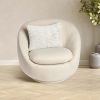 HGTV Curlicue Faux Fur Pillow Snowbound 14 x 20 inches