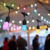 48' Color Change LED String Light Set with Remote Control, 15 Bulbs
