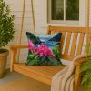 Washington Coast Rhododendrons in Watercolor Throw Pillow Machine Washable, Indoor Outdoor Decorative Pillow for Couch, Bed or Patio, 18Hx18W