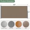 Retractable Side Awning 71x118 Inch Light Gray Privacy Screen Waterproof UV Resistant Polyester Easy to Install Rustproof Durable Frame Patio Garden B