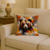 Bear Uniquely Bear Pride Throw Pillow Machine Washable, Indoor Outdoor Decorative Pillow for Couch, Bed or Patio, 18Hx18W