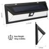Solar Lights 118 LEDs Solar Wall Light Outdoor Motion Sensor Lamp IP65 Waterproof 120° Sensing 270°Wide Lighting Angle for Garage Garden Pathway