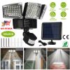Solar Lights Outdoor 188 LEDs 1600lm Solar Security Lights Motion Sensor Lights 270°Lighting Angle Waterproof Dusk to Dawn Solar Wall Lights 360°Rotat