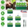 5Packs Seed Starter Tray With Grow Light Humidity Dome Germination Kit with 5-Level Brightness 4 Timers for Indoor Greenhouse
