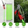 2 In 1 Extra Long Manual Pole Saw 8.23-28.25FT Extendable Tree Pruner for High Branches with Pruner Scissors 2 Double-hooked Saw Blades Goggles Gloves