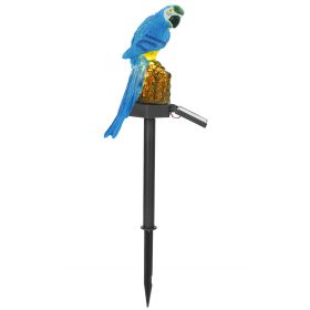 Solar Powered Parrot Garden Light IP65 Waterproof LED Parrot Landscape Lamp Decorative Lawn Lights For Yard Driveway Walkway Patio (Option: BlueParrot)
