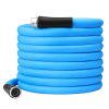 25FT/50FT 5/8" Non-Expanding Flexible Garden Hose Heavy Duty PVC Water Hose Leak-Resistant Kink-Free All-weather Burst 500PSI