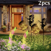 Ouddy Decor Fairy Garden Decor with Solar Watering Can