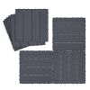 Interlocking Deck Tiles 9 Pack,  Outdoor Square Flooring Tiles, Waterproof All Weather Patio Floor Tiles for Balcony Porch Garden Deck Balcony