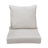 Outdoor Deep Seat Cushion Set, Waterproof & Fade Resistant Patio Chair Replacement Cushions for Outdoor Furniture, Removable and Washable Cover