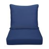 Outdoor Deep Seat Cushion Set, Waterproof & Fade Resistant Patio Chair Replacement Cushions for Outdoor Furniture, Removable and Washable Cover