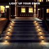 32PCS Solar Deck Lights Outdoor, Solar Step Lights Waterproof Led Solar lights for Outdoor Stairs, Step , Fence, Yard, Patio