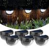 12/6 Solar fence lights, solar platform lights, solar wall lights, rechargeable solar cells, suitable for front porches, security lights